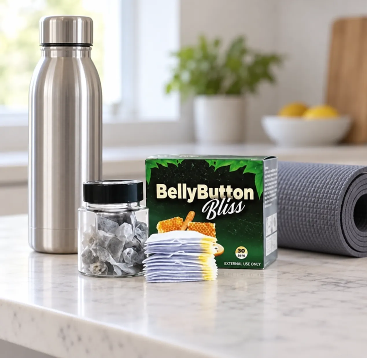 Belly Button Bliss — the package in everyday use